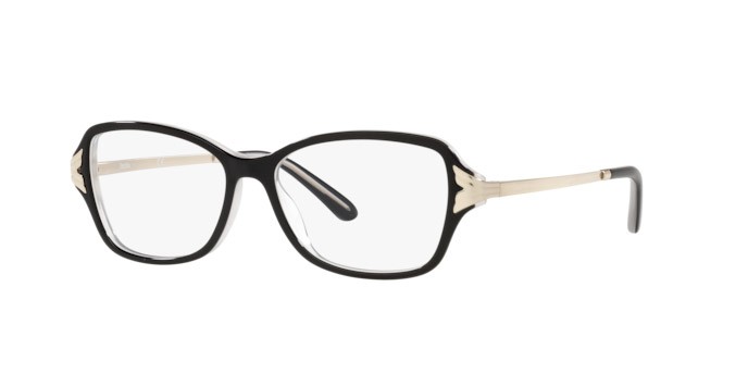 Eyeglasses Sferoflex SF 1576 (C555) color top black on ice shape butterfly lenses demo lens