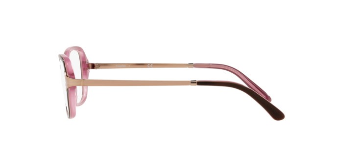 Eyeglasses Sferoflex SF 1576 (C585) color top plum on opal pink shape butterfly lenses demo lens