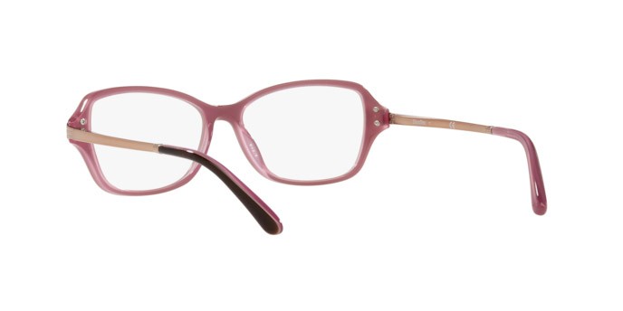 Eyeglasses Sferoflex SF 1576 (C585) color top plum on opal pink shape butterfly lenses demo lens