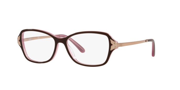 Eyeglasses Sferoflex SF 1576 (C585) color top plum on opal pink shape butterfly lenses demo lens