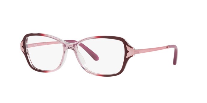 Eyeglasses Sferoflex SF 1576 (C636) color light pink gradient violet shape butterfly lenses demo lens