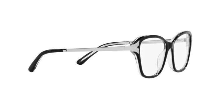 Eyeglasses Sferoflex SF 1577 (C388) color top nero su trasparente shape butterfly lenses lente demo