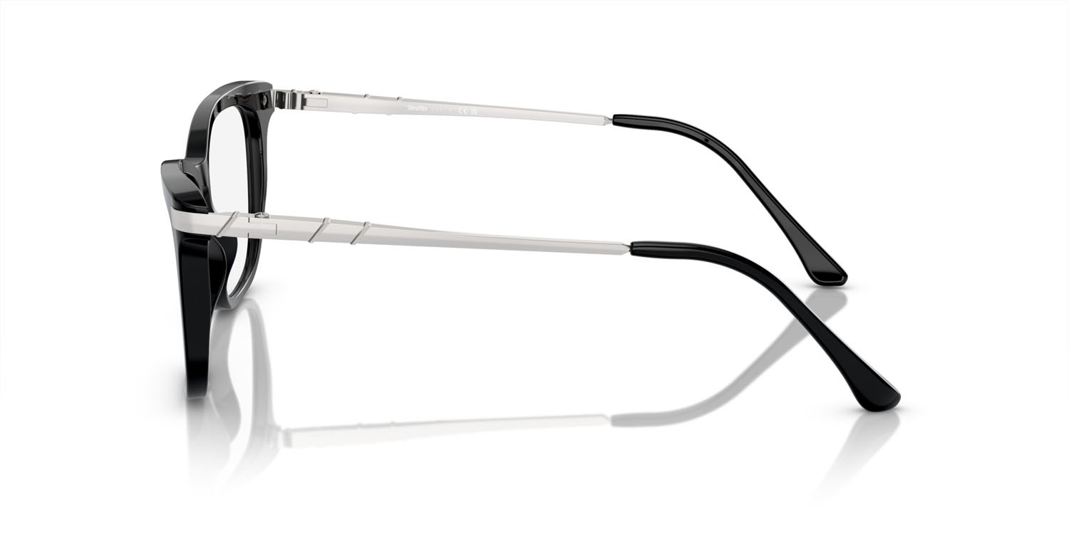 Eyeglasses Sferoflex SF 1578 (C568) color nero lucido shape butterfly lenses lente demo