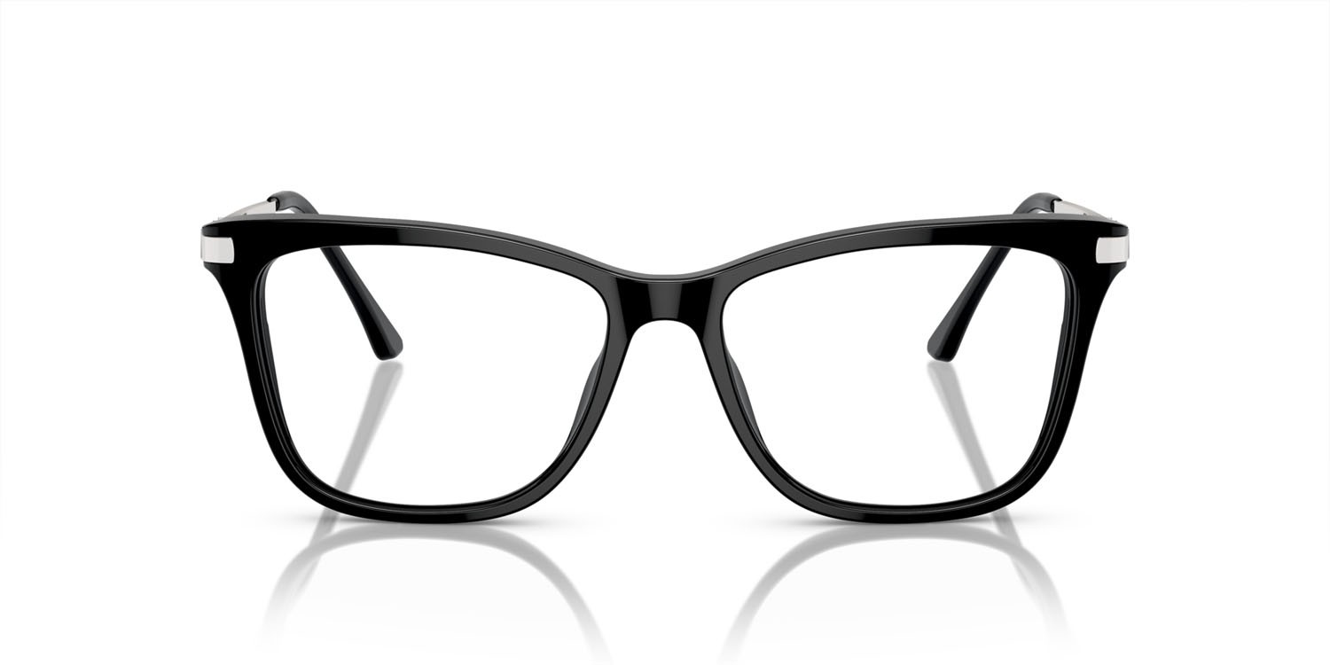Eyeglasses Sferoflex SF 1578 (C568) color nero lucido shape butterfly lenses lente demo