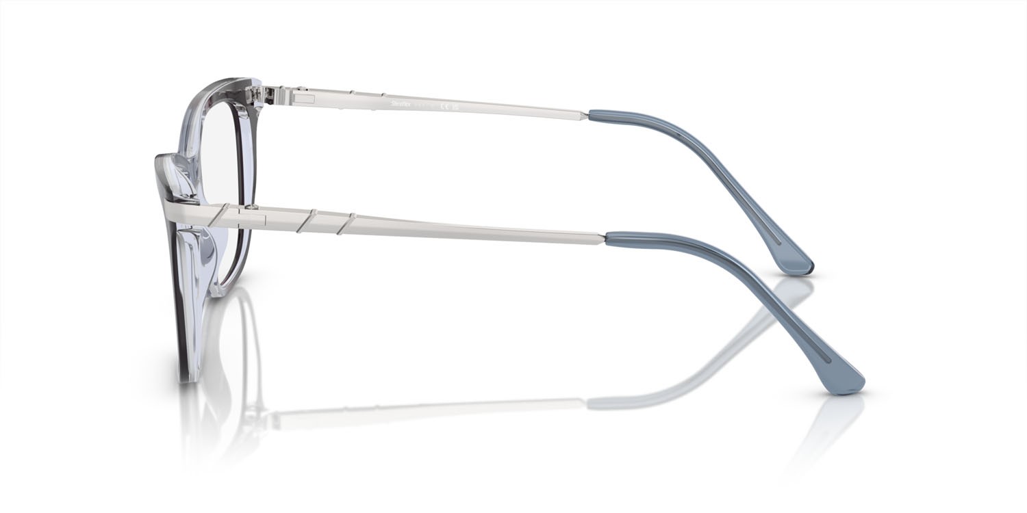 Eyeglasses Sferoflex SF 1578 (C635) color celeste sfumato violetto shape butterfly lenses lente demo