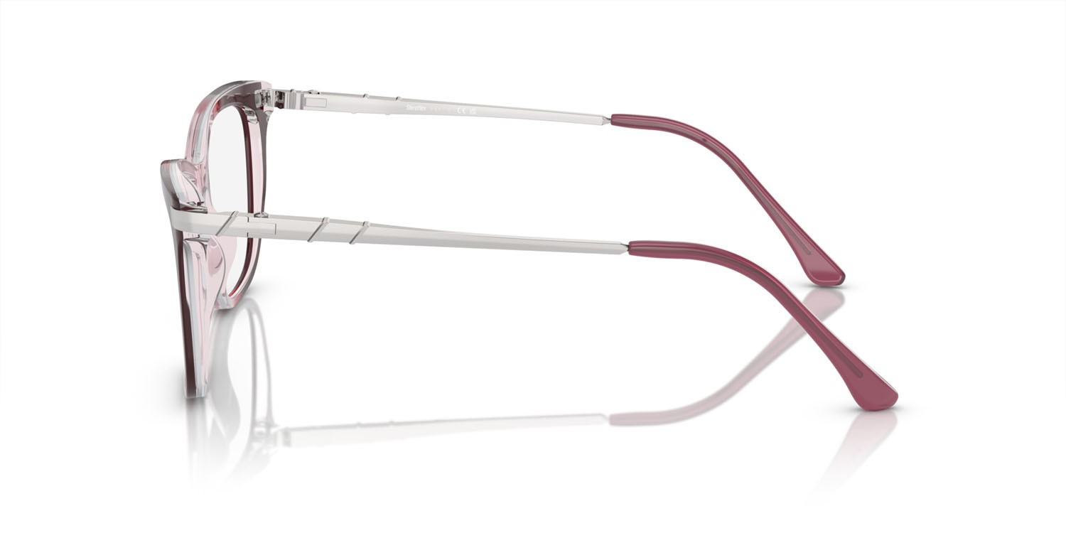 Eyeglasses Sferoflex SF 1578 (C636) color light pink gradient purple red shape butterfly lenses lente demo