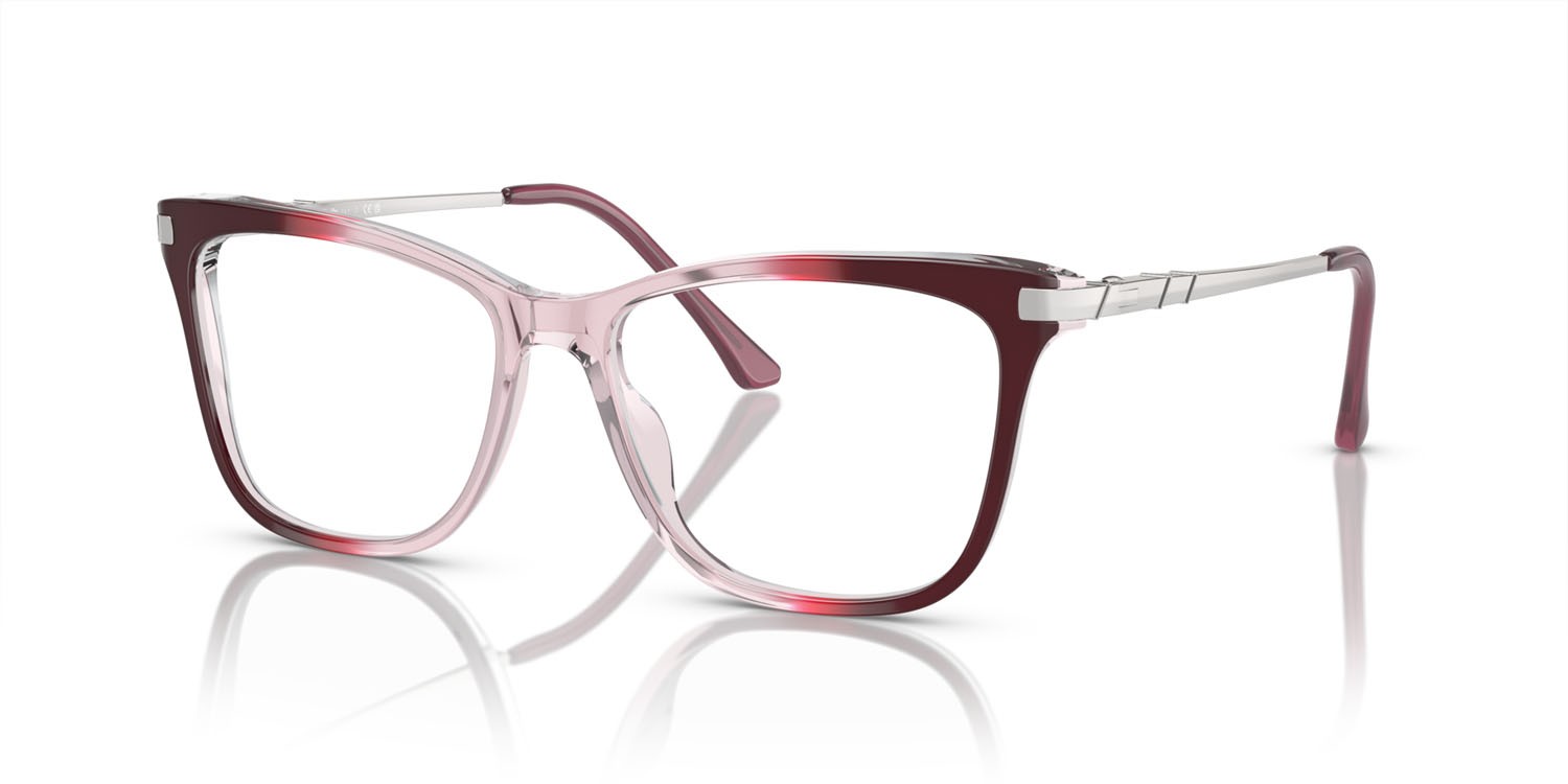 Eyeglasses Sferoflex SF 1578 (C636) color light pink gradient purple red shape butterfly lenses lente demo