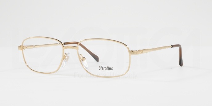 Eyeglasses Sferoflex SF 2086 (108) color gold shape square lenses demo lens