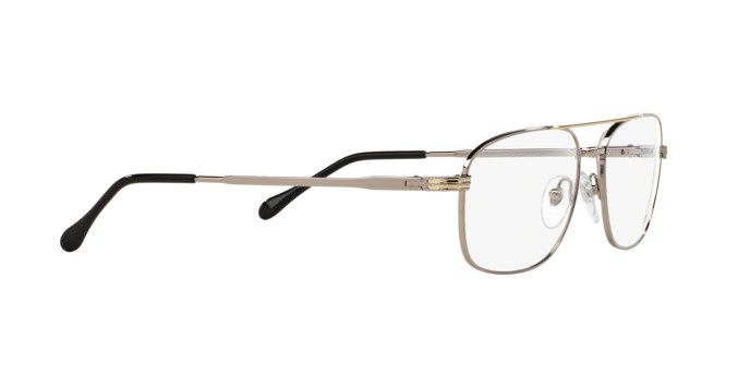 Eyeglasses Sferoflex SF 2152 (131) color silver-gold shape square lenses demo lens