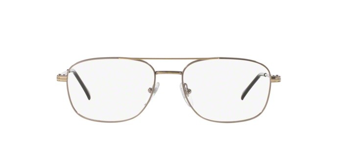 Eyeglasses Sferoflex SF 2152 (131) color silver-gold shape square lenses demo lens