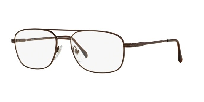 Eyeglasses Sferoflex SF 2152 (352) color dark brown shape square lenses demo lens