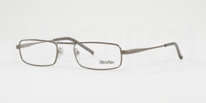 Eyeglasses Sferoflex SF 2201 (231) color matte gunmetal shape rectangle lenses demo lens