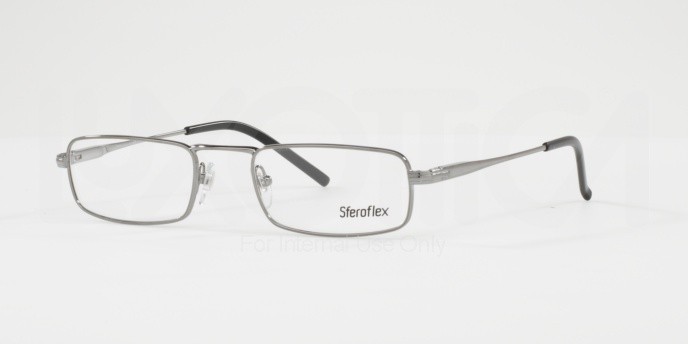 Eyeglasses Sferoflex SF 2201 (268) color gunmetal shape rectangle lenses demo lens