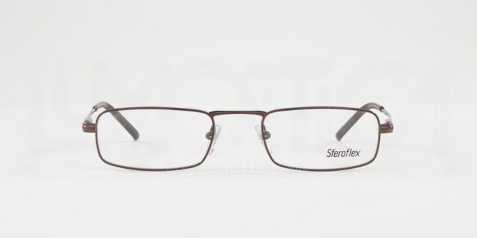 Eyeglasses Sferoflex SF 2201 (352) color dark brown shape rectangle lenses demo lens