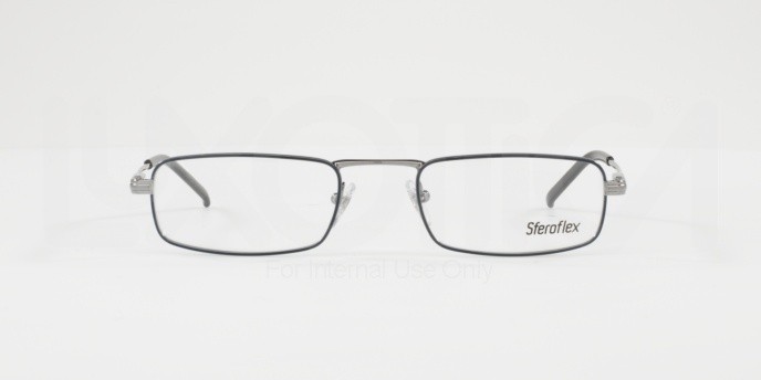Brillen Sferoflex SF 2201 (457) farbe gunmetal-blue form rechteckig gläser demo lens