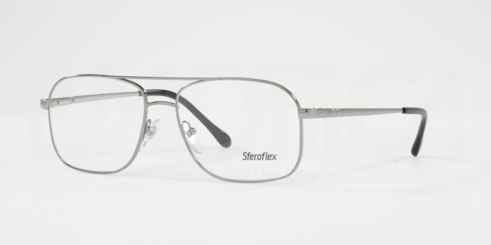 Eyeglasses Sferoflex SF 2249 (268) color gunmetal shape square lenses demo lens