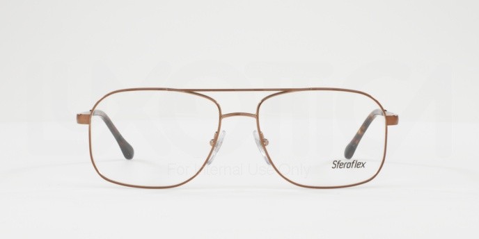 Eyeglasses Sferoflex SF 2249 (472) color dark brown shape square lenses demo lens