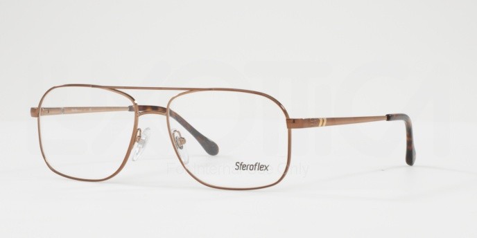 Eyeglasses Sferoflex SF 2249 (472) color dark brown shape square lenses demo lens