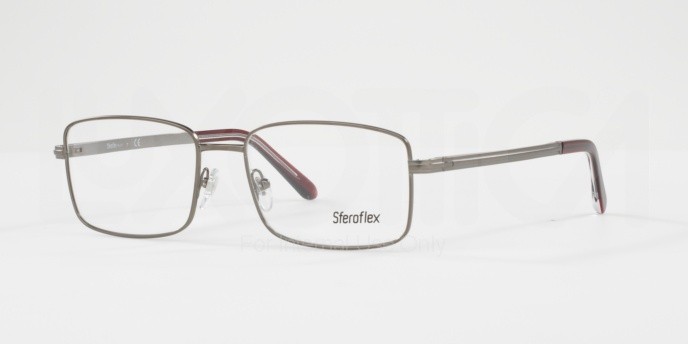 Eyeglasses Sferoflex SF 2262 (231) color matte gunmetal shape square lenses demo lens