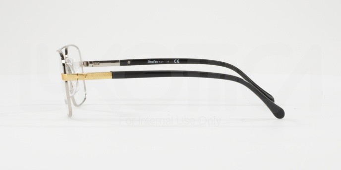 Eyeglasses Sferoflex SF 2263 (131) color silver-gold shape square lenses demo lens