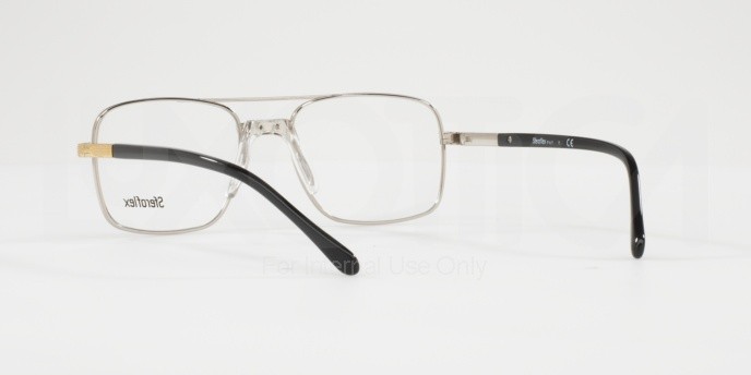 Eyeglasses Sferoflex SF 2263 (131) color silver-gold shape square lenses demo lens