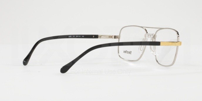 Eyeglasses Sferoflex SF 2263 (131) color silver-gold shape square lenses demo lens