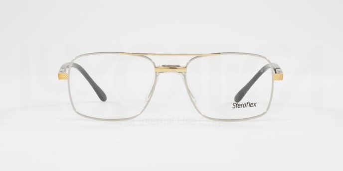 Eyeglasses Sferoflex SF 2263 (131) color silver-gold shape square lenses demo lens