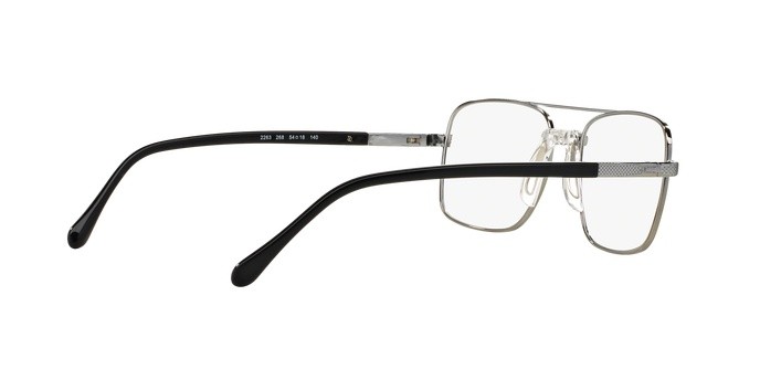 Eyeglasses Sferoflex SF 2263 (268) color shiny gunmetal shape square lenses demo lens