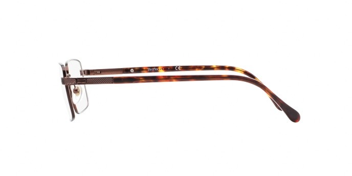Eyeglasses Sferoflex SF 2265 (355) color matte - dark brown shape rectangle lenses demo lens