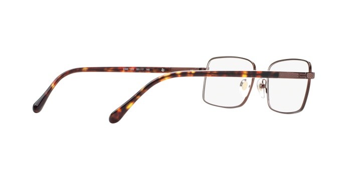 Eyeglasses Sferoflex SF 2265 (355) color matte - dark brown shape rectangle lenses demo lens