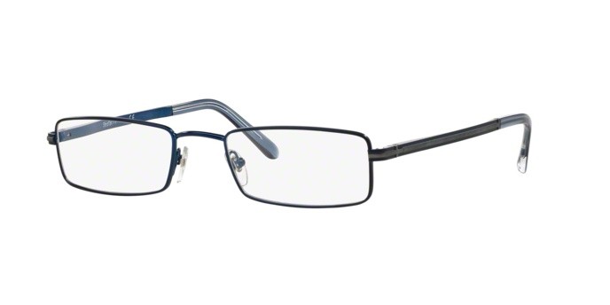 Eyeglasses Sferoflex SF 2269 (504) color matte dark blue shape rectangle lenses demo lens