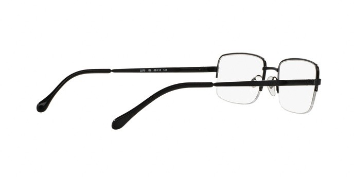 Brillen Sferoflex SF 2270 (136) farbe matte black form rechteckig gläser demo lens