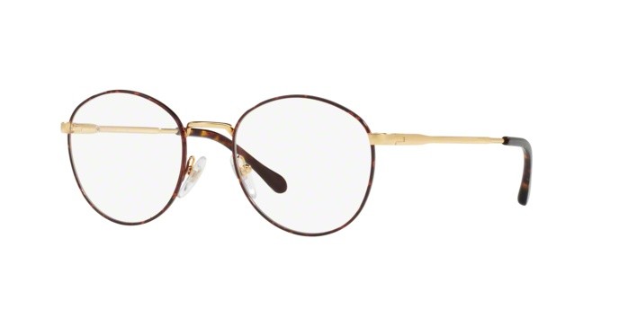 Brillen Sferoflex SF 2275 (S708) farbe havana/shiny gold form pantos gläser demo lens