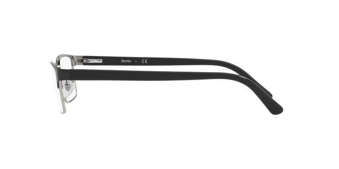 Eyeglasses Sferoflex SF 2289 (525) color black on silver shape rectangle lenses demo lens