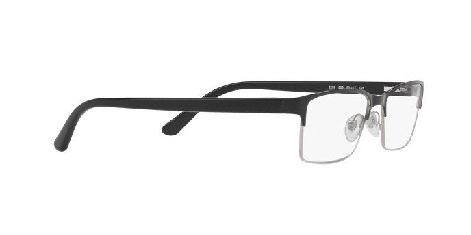 Eyeglasses Sferoflex SF 2289 (525) color black on silver shape rectangle lenses demo lens