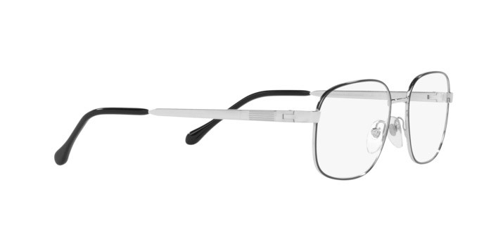 Eyeglasses Sferoflex SF 2294 (526) color top black on shiny silver shape square lenses demo lens