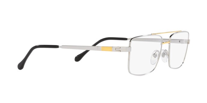 Eyeglasses Sferoflex SF 2296 (131) color argento/oro shape square lenses lente demo