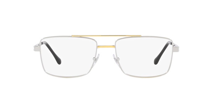 Eyeglasses Sferoflex SF 2296 (131) color argento/oro shape square lenses lente demo