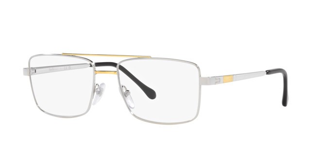Eyeglasses Sferoflex SF 2296 (131) color argento/oro shape square lenses lente demo