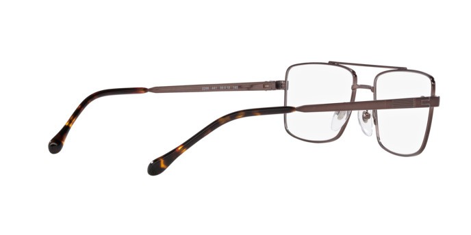 Eyeglasses Sferoflex SF 2296 (441) color marrone scuro brillante shape square lenses lente demo