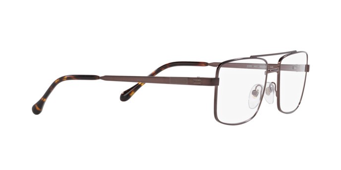Eyeglasses Sferoflex SF 2296 (441) color marrone scuro brillante shape square lenses lente demo