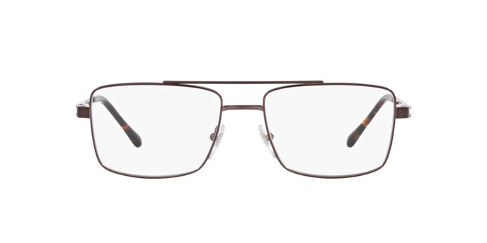 Eyeglasses Sferoflex SF 2296 (441) color marrone scuro brillante shape square lenses lente demo
