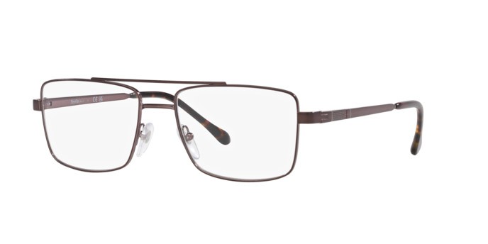 Eyeglasses Sferoflex SF 2296 (441) color marrone scuro brillante shape square lenses lente demo