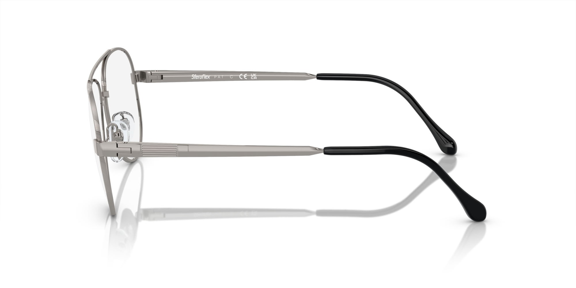 Eyeglasses Sferoflex SF 2297 (268) color gunmetal lucido shape aviator lenses lente demo