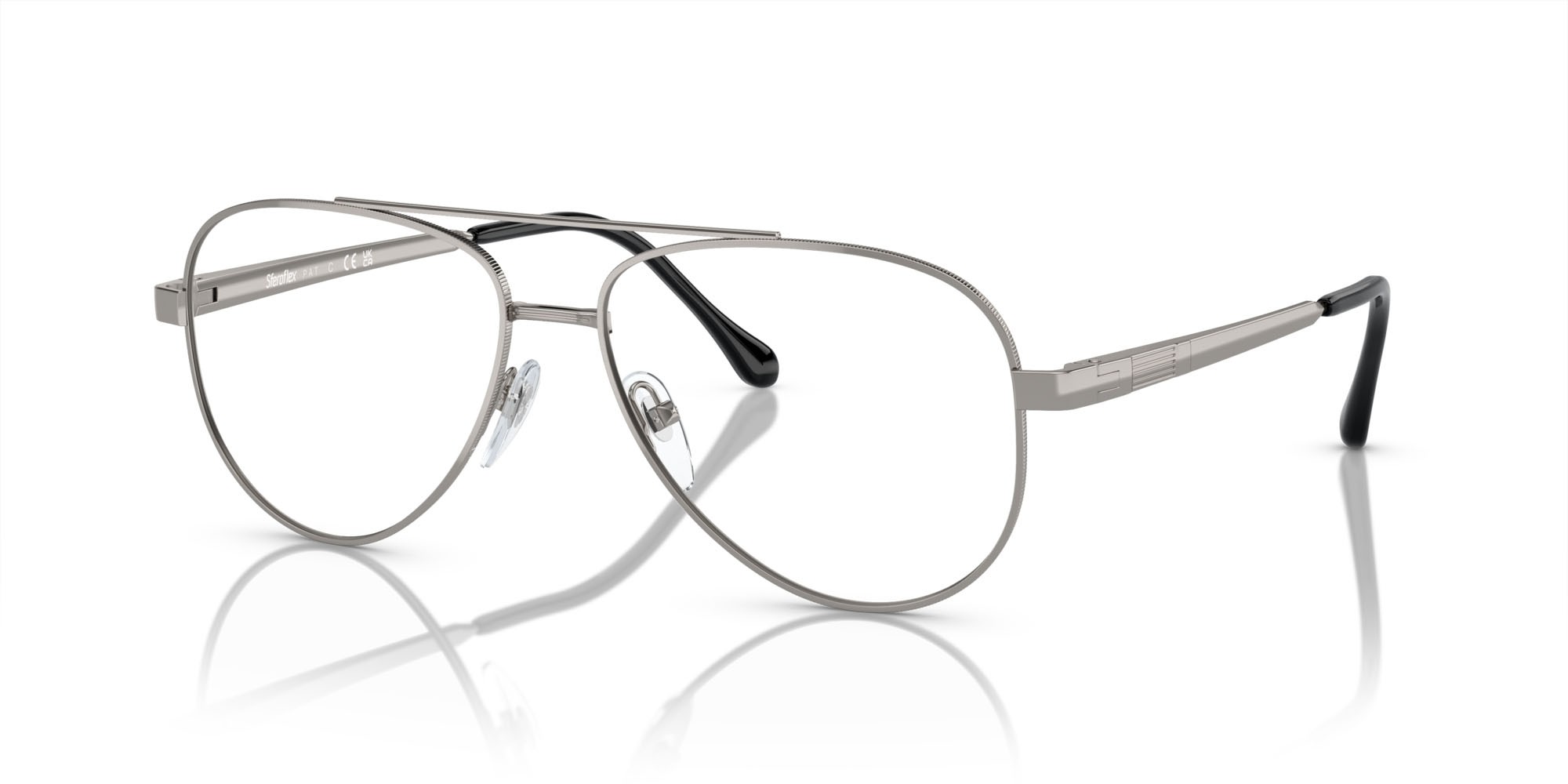 Eyeglasses Sferoflex SF 2297 (268) color gunmetal lucido shape aviator lenses lente demo