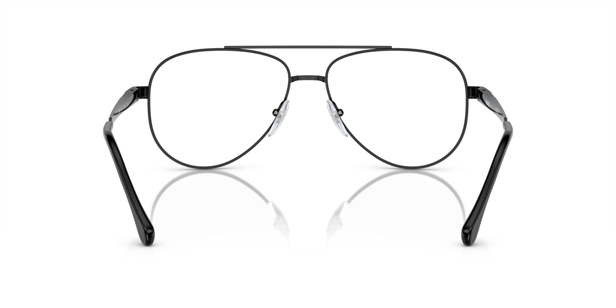 Eyeglasses Sferoflex SF 2297 (460) color nero lucido shape aviator lenses lente demo