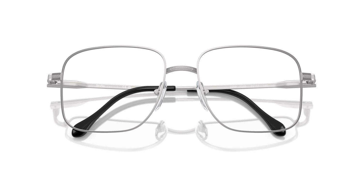 Eyeglasses Sferoflex SF 2298 (103S) color argento opaco shape square lenses lente demo