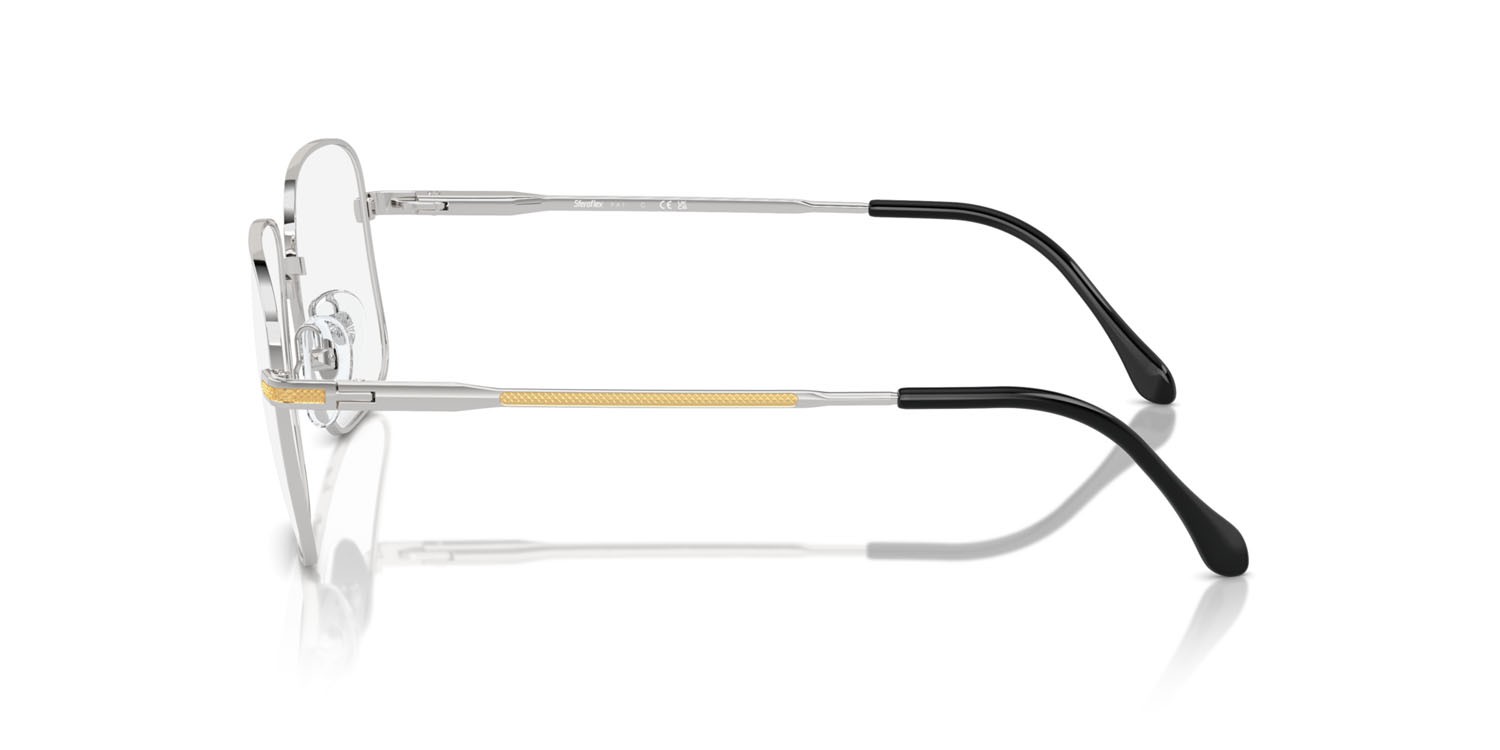 Eyeglasses Sferoflex SF 2298 (131) color shiny chrome with gold part shape square lenses lente demo