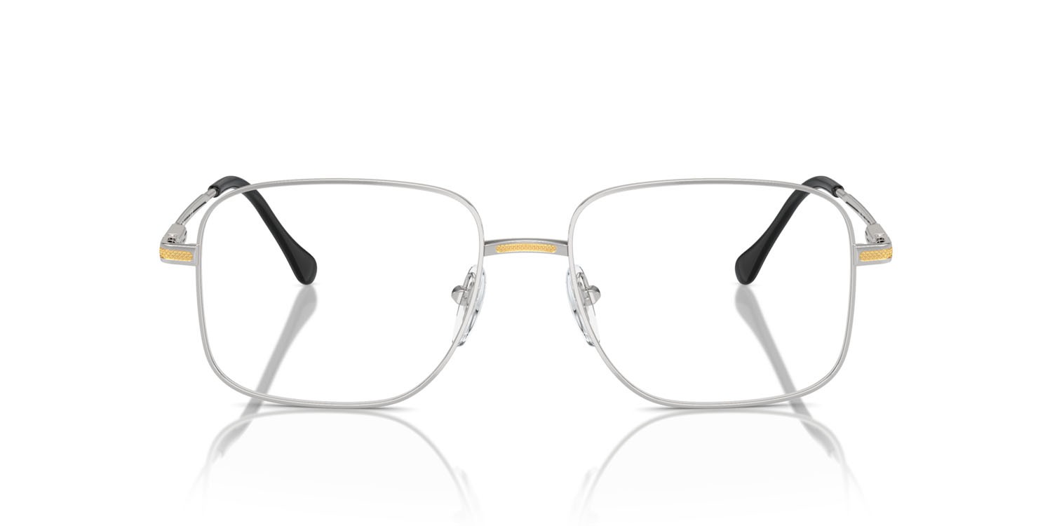 Eyeglasses Sferoflex SF 2298 (131) color shiny chrome with gold part shape square lenses lente demo