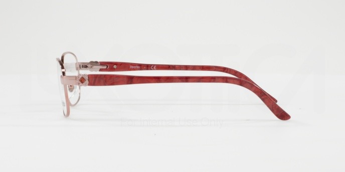 Eyeglasses Sferoflex SF 2570 (489) color shiny pink shape rectangle lenses demo lens